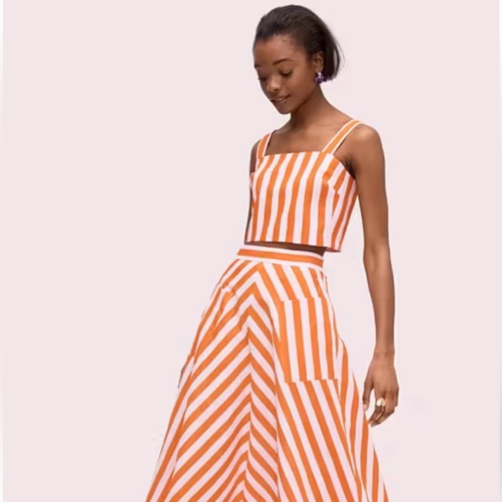 Kate Spade Striped Linen Top